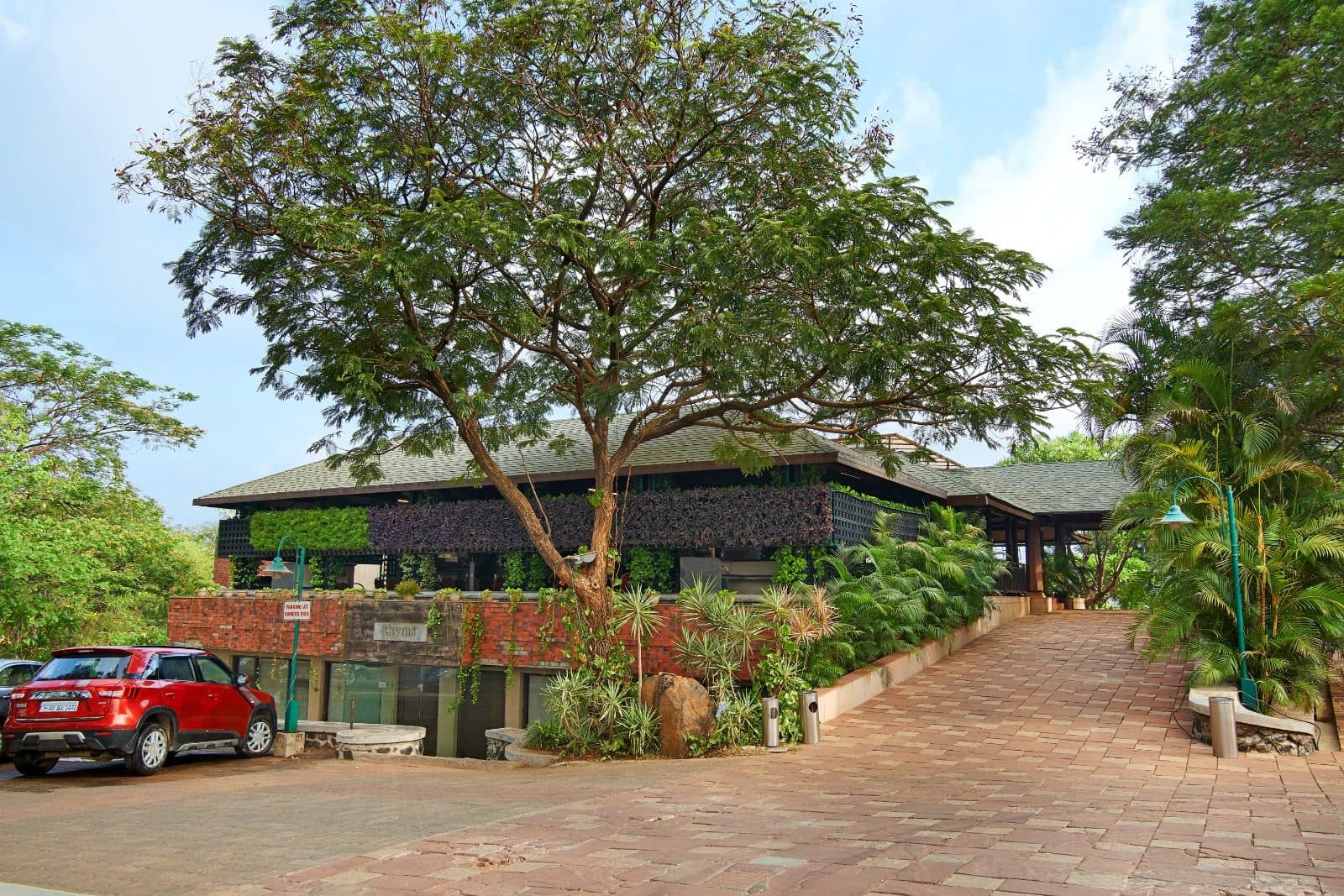 Dining — Rhyme Restaurant Vertical Garden Exterior