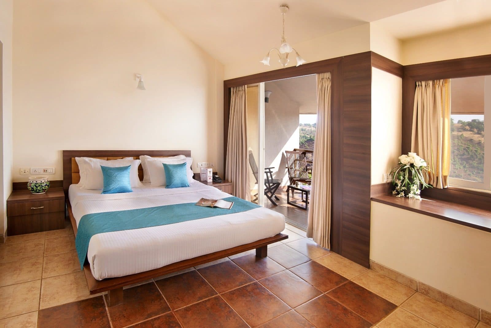 Stay — Deluxe Room Teal Cushions Balcony Valley View
