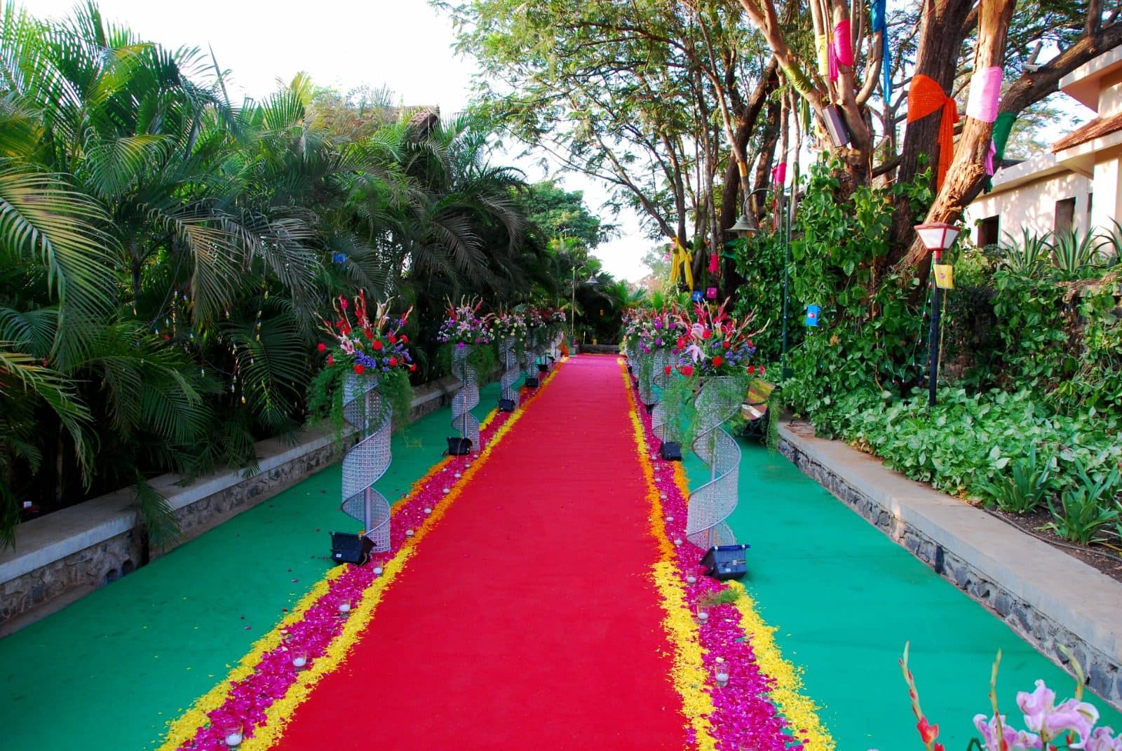 Weddings & Events — Floral Red Carpet Walkway Garden